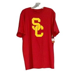 New USC Trojans Interlock Short Sleeve T Shirt Men's Size‎ Large